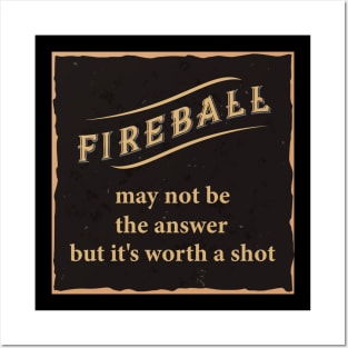 Fireball Whiskey Posters and Art